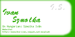 ivan szmolka business card